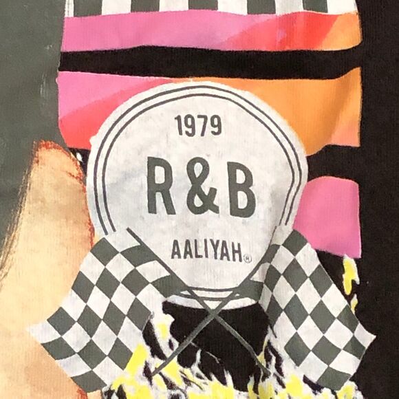 Retro repro of 96 Aaliyah Graphic Tee, 1979 R & B More Than A Woman SZ L - Picture 5 of 8